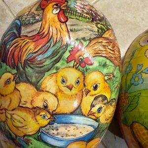 Western Germany Paper Mache Easter eggs